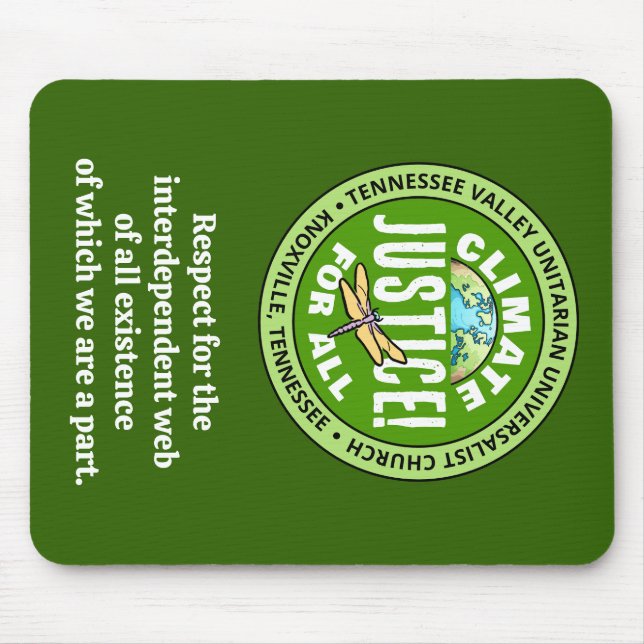Mousepad TVUUC Climate Justice! Para Todos (Frente)