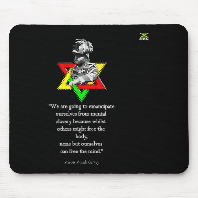 Mousepad Tweaks Clothing - Marcus Mosiah Garvey Quote - Jam (Frente)
