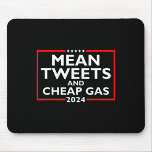 Mousepad Tweets E Gás Barato Engraçado 2024 Eleição Pro-Tru