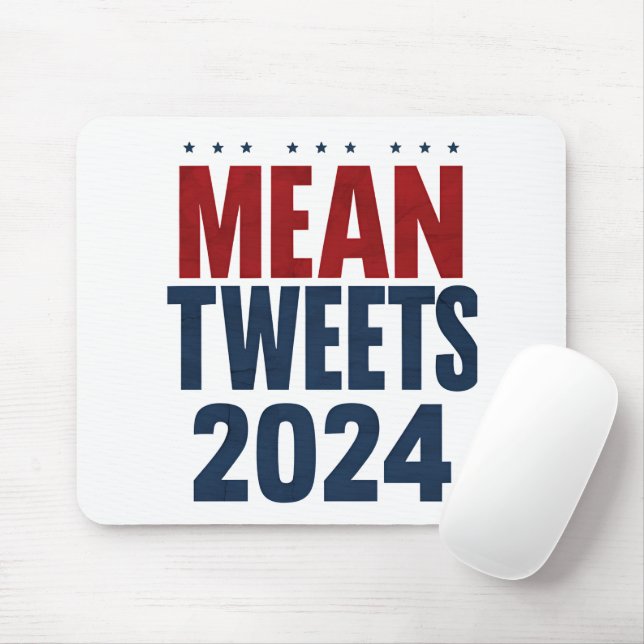Mousepad Tweets Médios 2024 Engraçado Trump Eleitoral (Com mouse)