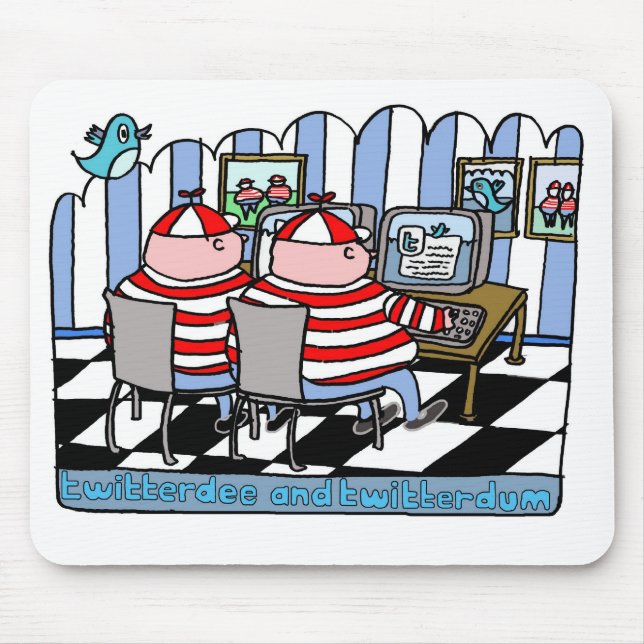 Mousepad Twitterdee e twitterdum (Frente)
