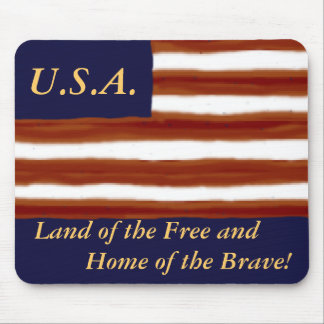 Mousepad U.S. Tapete do rato personalizado bandeira
