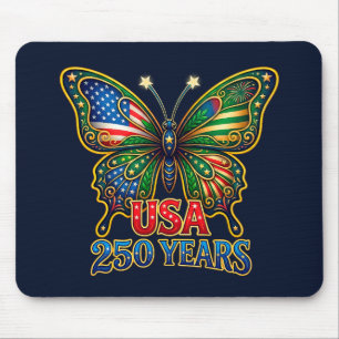 Mousepad UAU! Asas da Liberdade Borboleta EUA 250 Anos