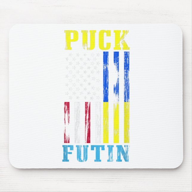 Mousepad Ucrânia apóia guerra final promove paz na Ucrânia (Frente)