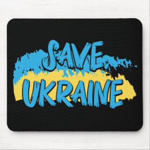 MOUSEPAD UCRÂNIA DE SALVAMENTO AZUL E AMARELO