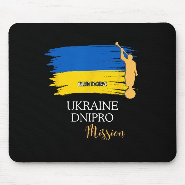 Mousepad Ucrânia Dnipro Mórmon Lds Missão Missionário  (Frente)