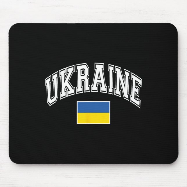 Mousepad Ucrânia Gráfico da Bandeira Ucraniana 2  (Frente)