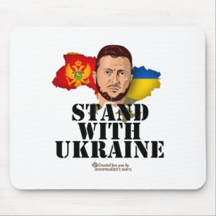 Mousepad Ucrânia Montenegro Volodymyr Zelenskyy Fique Com