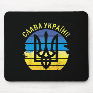 Mousepad Ucrânia Slava Ukraini Camisa Zelensky Glória à Ucr