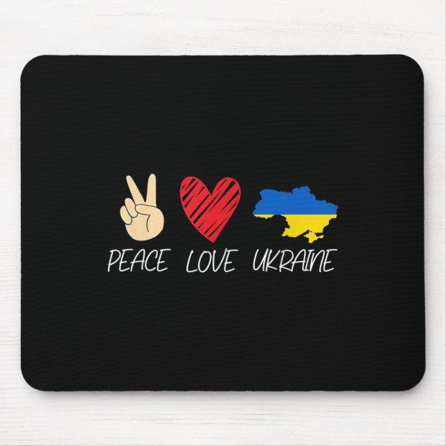 Mousepad Ucrânia: Solidariedade contra a Guerra (Frente)