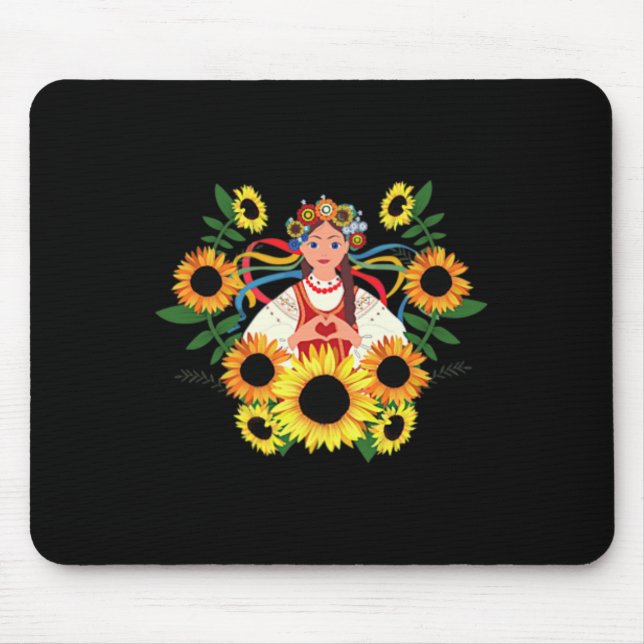 Mousepad Ucrânia Ucraniano Apoio à Ucrânia Eu Estou Com Ucr (Frente)