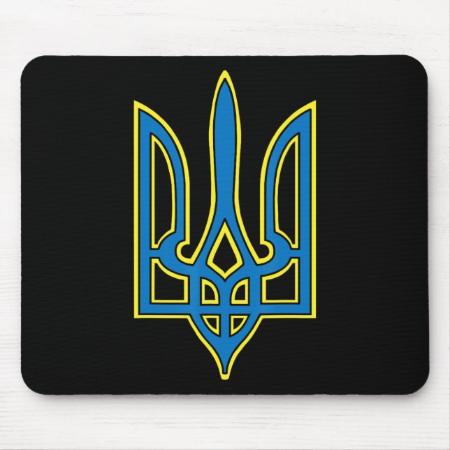 Mousepad Ucrânia Ucranianos Ucraniano Kiev Trysub Bandeira  (Frente)