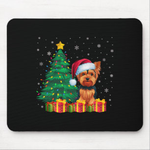 Mousepad Ugly Yorkshire Terrier Santa Hat