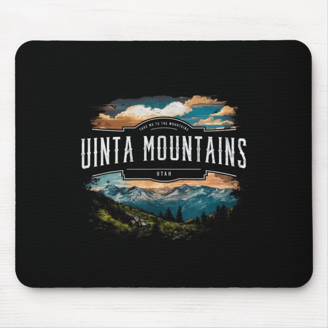 Mousepad Uinta Montanhas Utah Caminhando Ao Ar Exterior Vin (Frente)