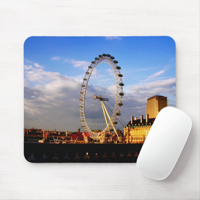 Mousepad UK Beautiful LONDON EYE Scenery  (Com mouse)