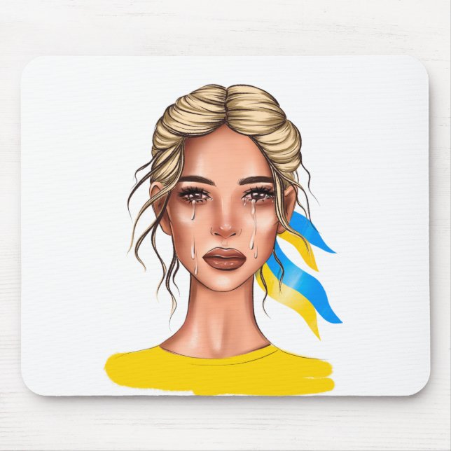 Mousepad Ukrain Stop War Blond (Frente)