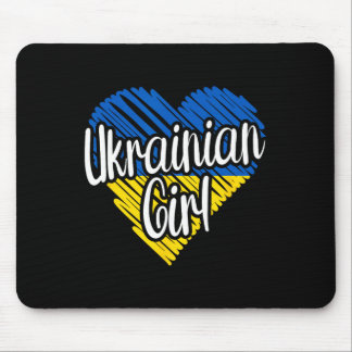 Mousepad Ukraine For Girl Ukrainian Heart Flag For Women Uk