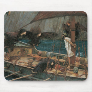 Mousepad Ulisses e as Sereias por John William Waterhouse