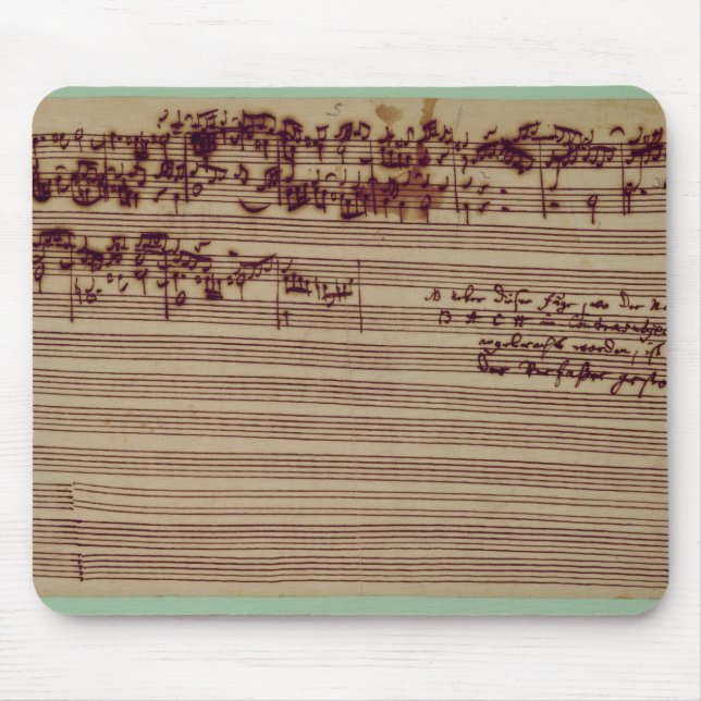 Mousepad Última página da arte do Fugue, 1740s (Frente)