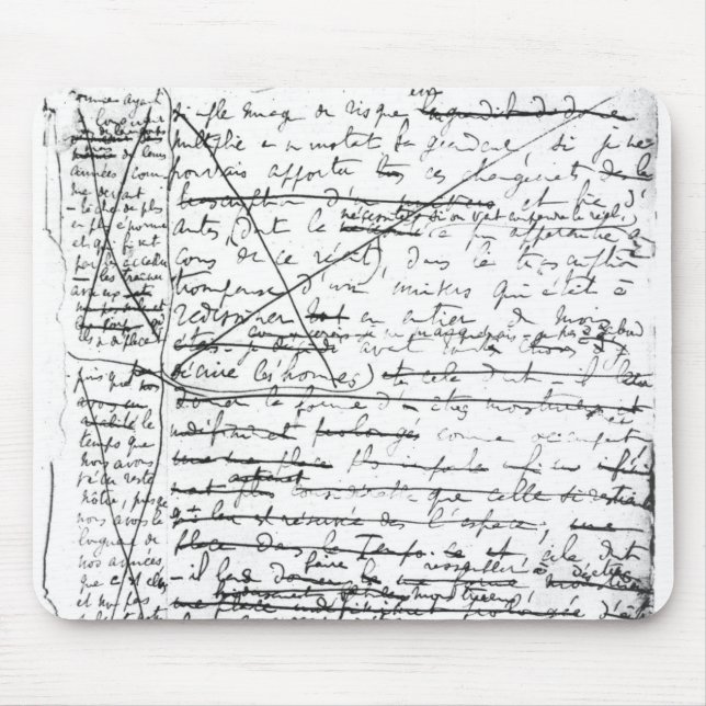 Mousepad Última página 'de um la Pesquisa du Temps Perdu' (Frente)