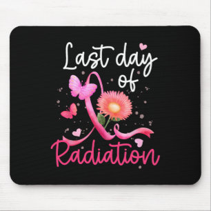 Mousepad Último Dia De Radiação Cardíaco Floral S Cancer