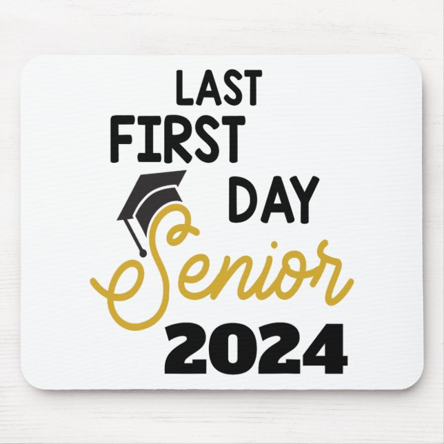 Mousepad Último Mais velho Do Primeiro Dia De 2024 De Volta (Frente)