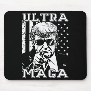 Mousepad Ultra MAGA Diversão Anti Biden US Flag Pro Trump T