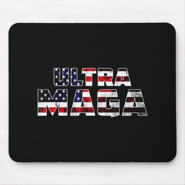 Mousepad Ultra Maga Donald Trump Joe Biden Republican Ameri (Frente)
