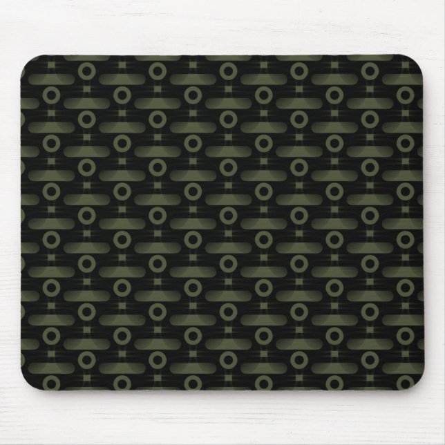 Mousepad Ultramodern Abstrato Mousepad, Olive Green (Frente)