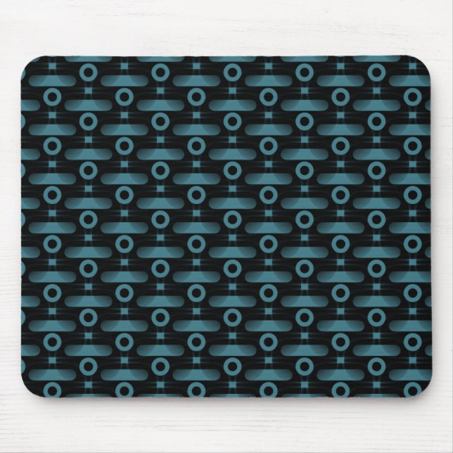 Mousepad Ultramodern Abstrato Mousepad, Turquoise (Frente)