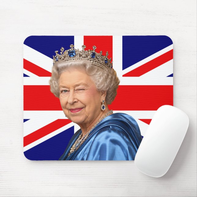 Mousepad Um Aceno Real Nº 2 Bandeira Britânica (Com mouse)