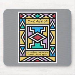 Mousepad Um África – Ndebele – África do Sul e Zimbábue -