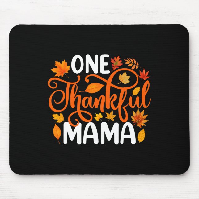 Mousepad Um agradecimento à mamãe Engraçado Queda de outono (Frente)