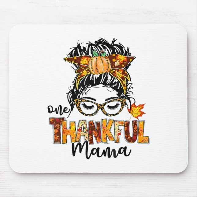 Mousepad Um agradecimento à mamãe Mensageira Cabelo de frei (Frente)