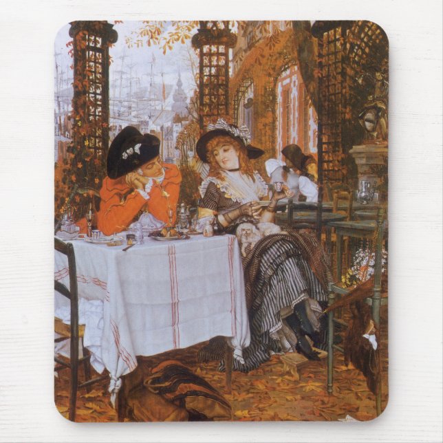 Mousepad Um Almoço (Le Dejeuner) por James Tissot (Frente)