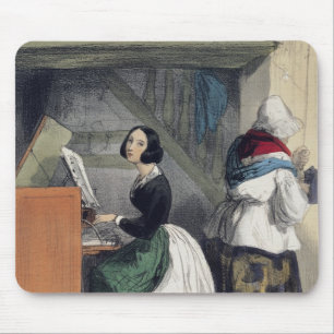 Mousepad Um aluno da escola de música, 'de Les Femmes de