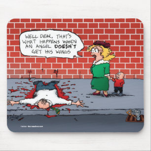 Mousepad Um Anjo não ganha seu Xmas das Asas