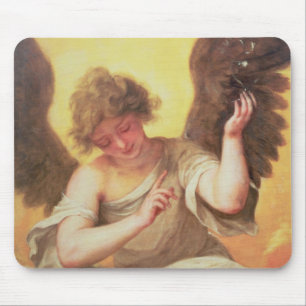 Mousepad Um anjo que guardara uma garrafa de vidro