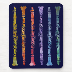Mousepad Um arco-íris dos clarinetes