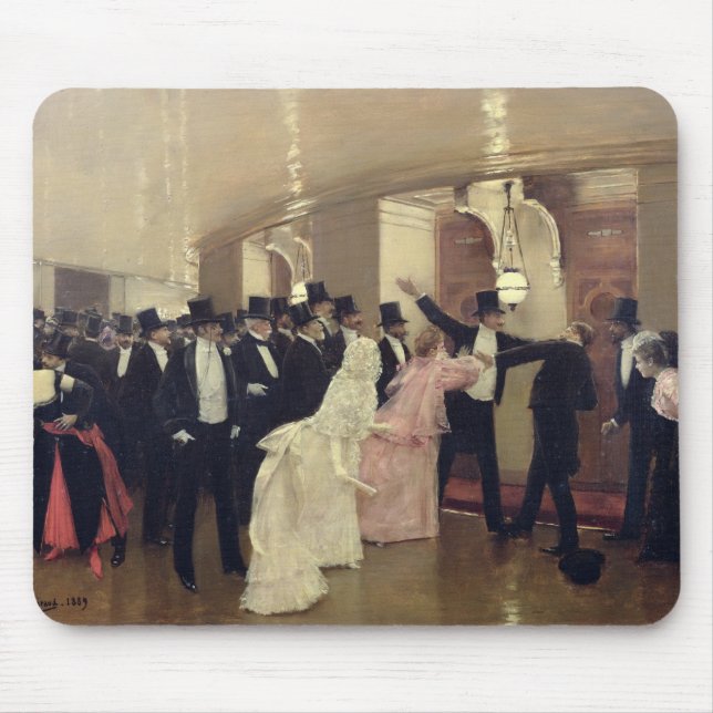 Mousepad Um argumento nos corredores da ópera, 1889 (Frente)