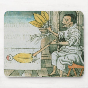 Mousepad Um artesão asteca da pena