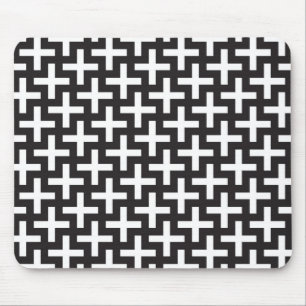 Mousepad Um b&w modela feito com "mais" o sinal
