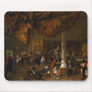 Mousepad Um banquete do casamento da vila com foliões