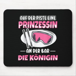 Mousepad Um Bar Der Eine Königin Apres Ski Skier Party Skii