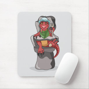 Mousepad Um Bebê Tyrannosaurus Rex Sentado Numa Cadeira Alt