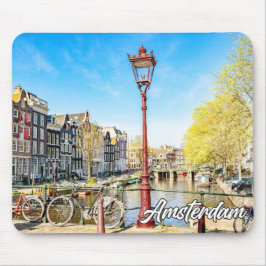 Mousepad Um Belo Dia em Amsterdã, Holanda