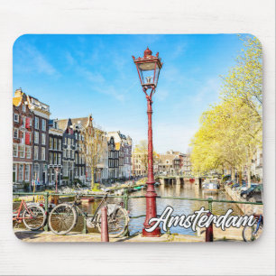 Mousepad Um Belo Dia em Amsterdã, Holanda