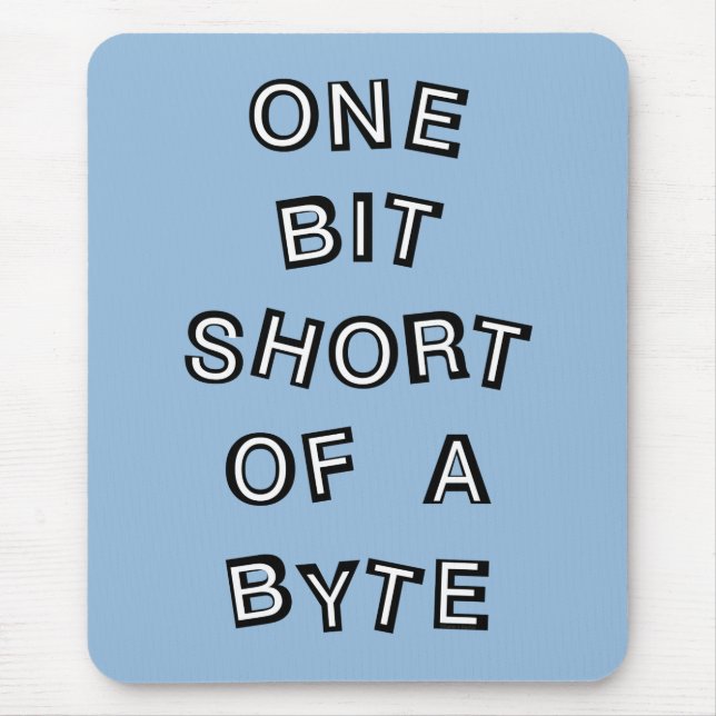 Mousepad Um Bit Short Computer Programmer (Frente)
