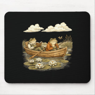Mousepad Um bom dia para ler um livro sapo divertido livro