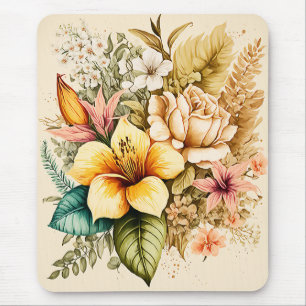 Mousepad Um Buquê De Pacote De Flor Amarelo Para Os Seus Di